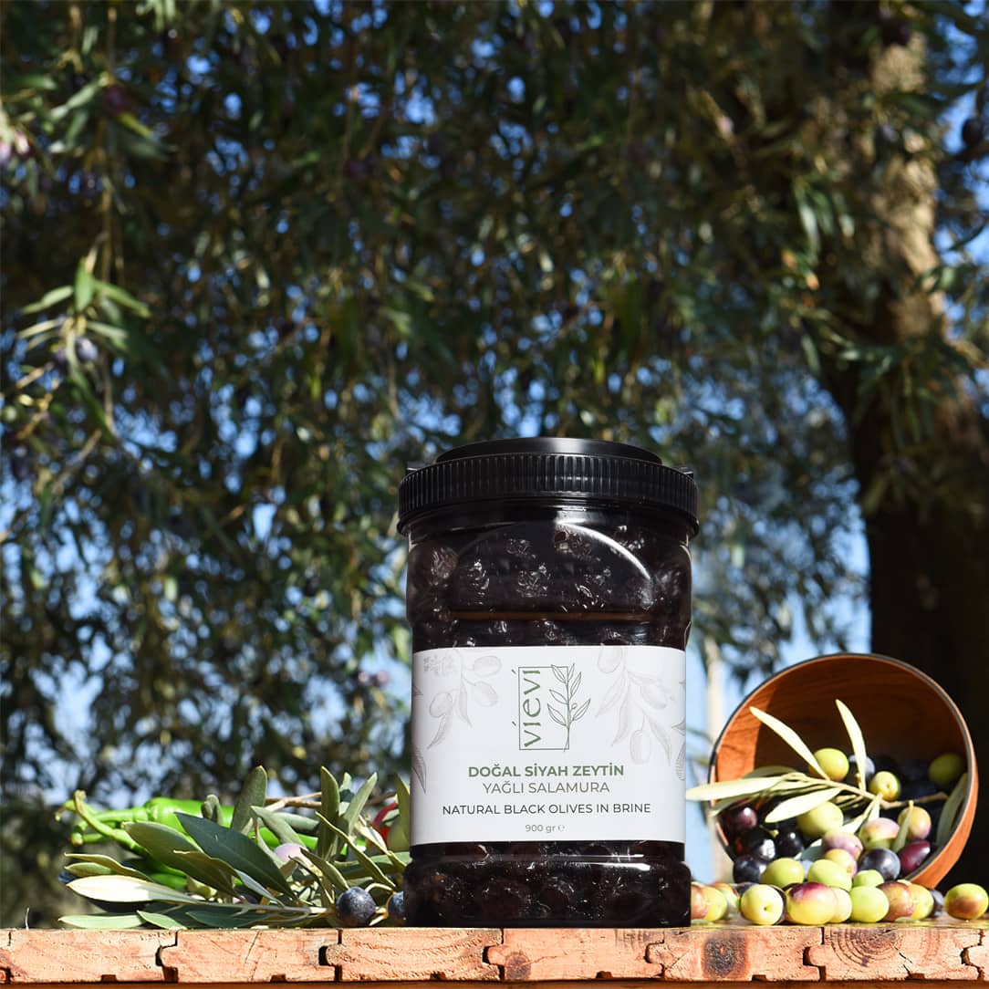 VİEVİ - Gemlik Siyah Zeytin Yağlı Salamura (900 gr)