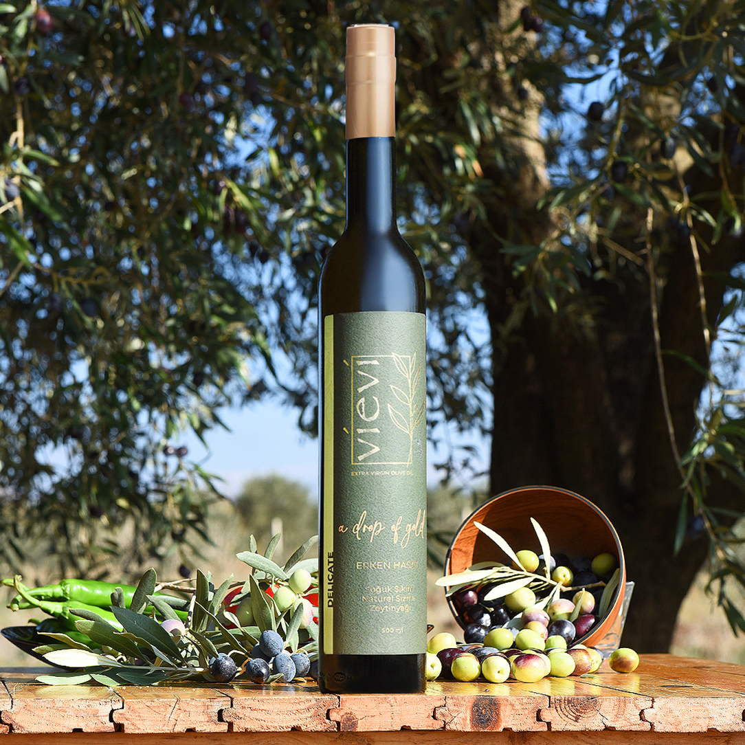 Vievi 2025-2026 Delicate Erken Hasat Soğuk Sıkım Natürel Sızma Zeytinyağı TRİLYE 0,5 lt