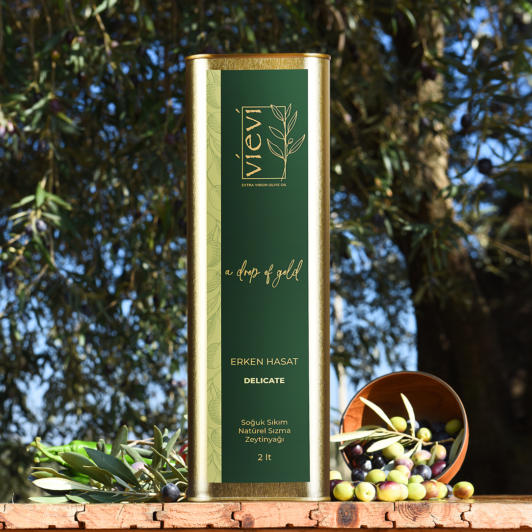 Vievi 2025-2026 Delicate Erken Hasat Soğuk Sıkım Natürel Sızma Zeytinyağı TRİLYE 2 lt