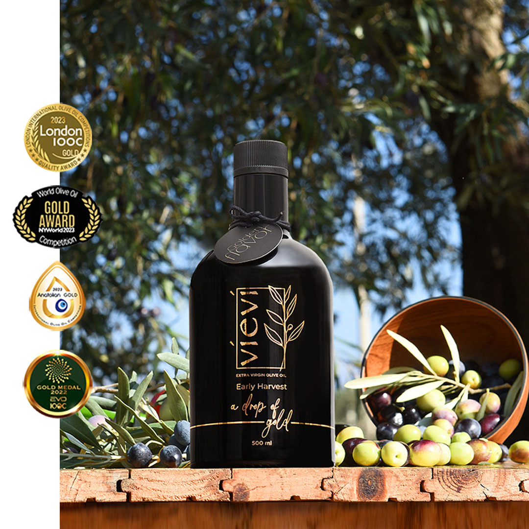 Vievi Premium Gold Edition-Golden Flavor- Erken Hasat Soğuk Sıkım Natürel Sızma Zeytinyağı 500 ml-MEMECİK - Thumbnail